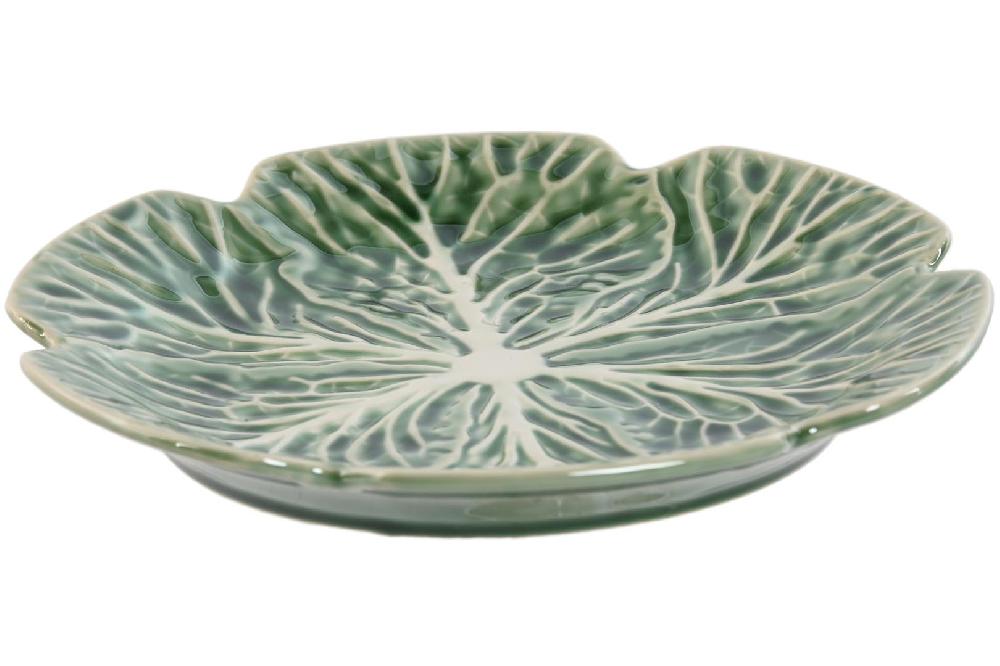 Dekodonia Pack Cuatro Plato Gres Repollo Verde Pequeño Grandes descuentos