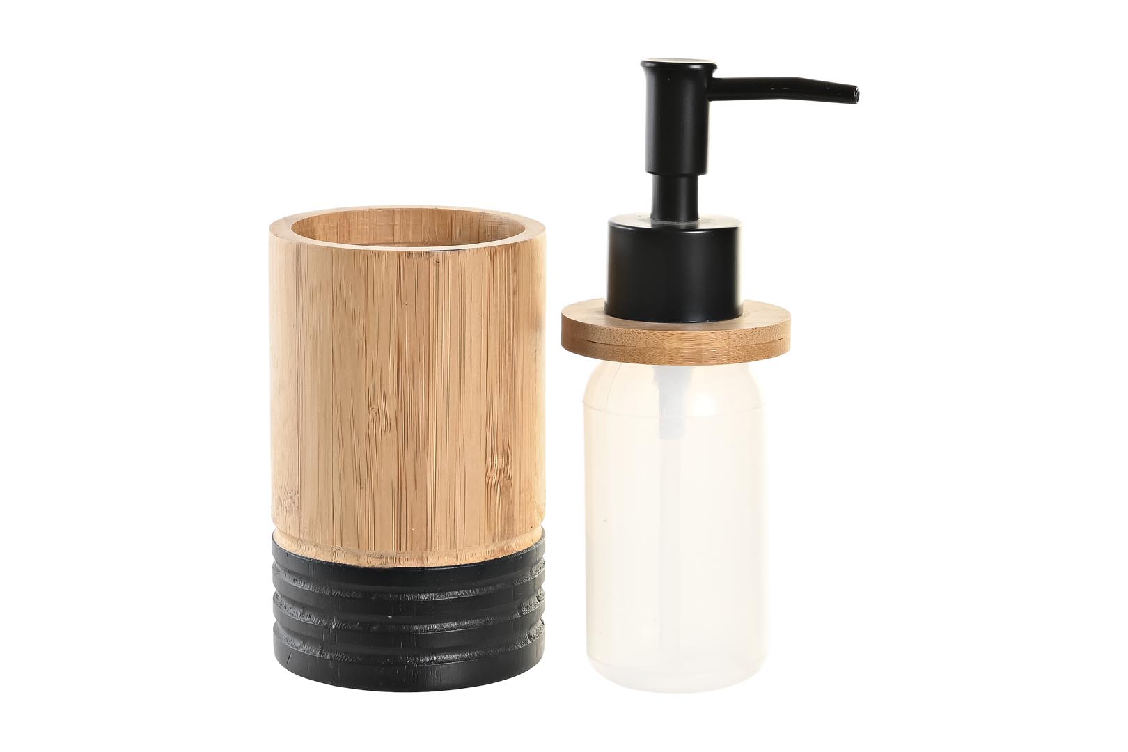 Dekodonia Set baño bambú coba negro Última moda