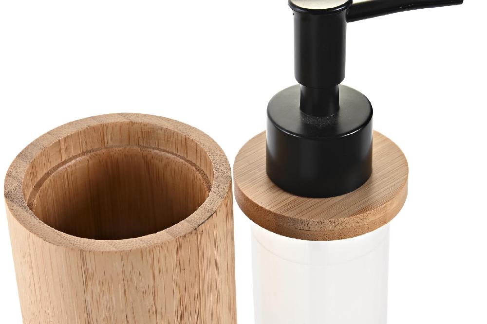 Dekodonia Set baño bambú coba negro Última moda
