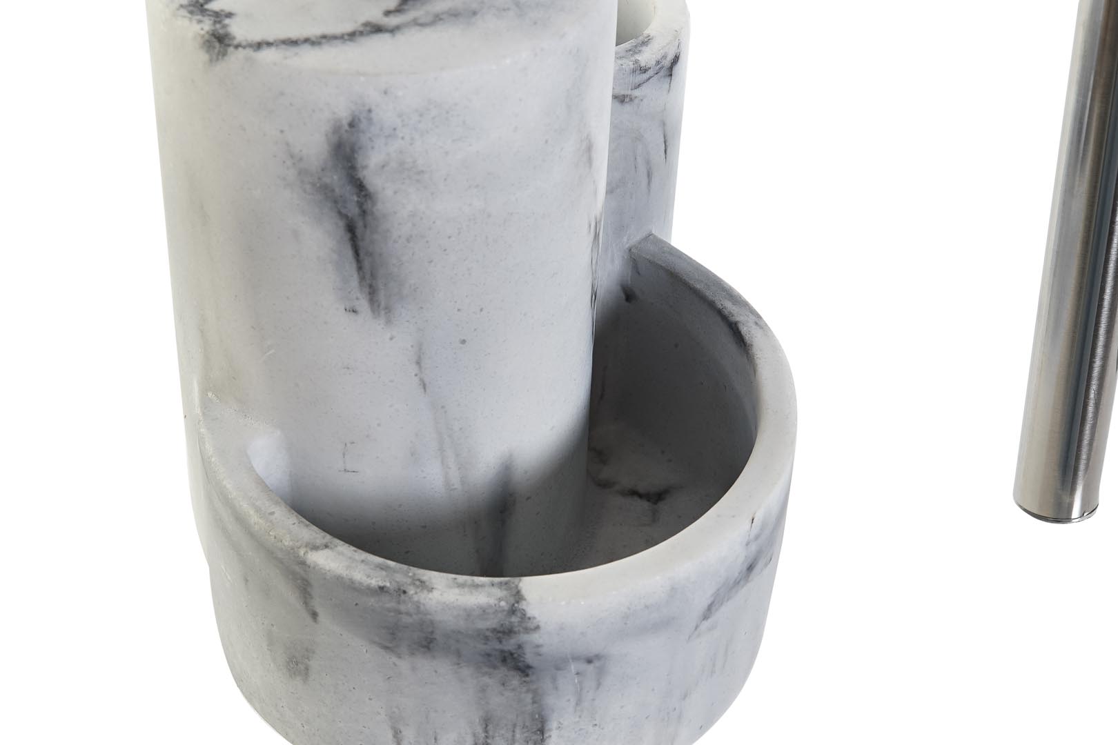 Dekodonia DISPENSADOR JABÓN CON UTENSILIOS EFECTO MÁRMOL 2025