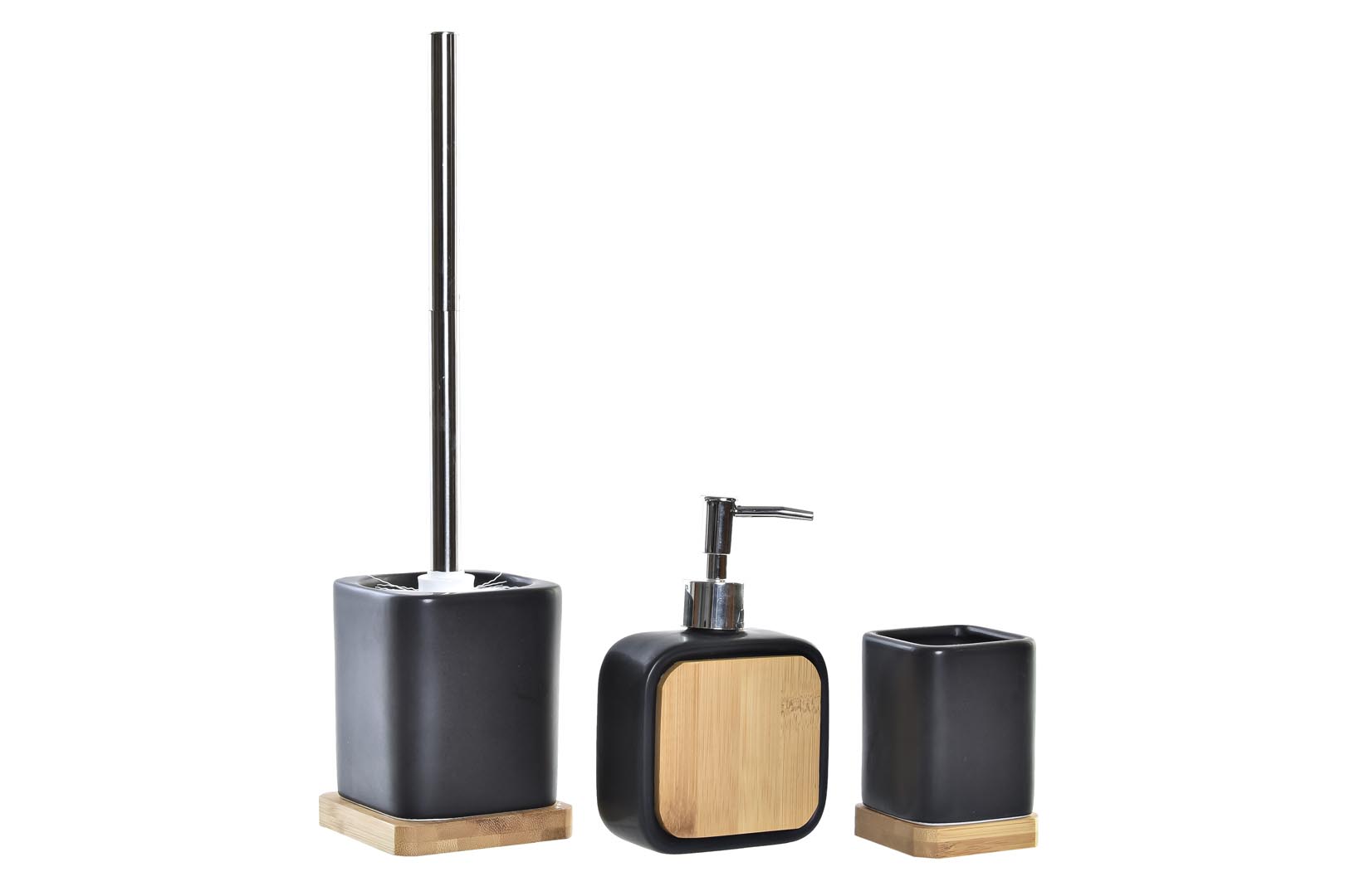 Dekodonia SET COMPLETO BAÑO NEGRO MATE