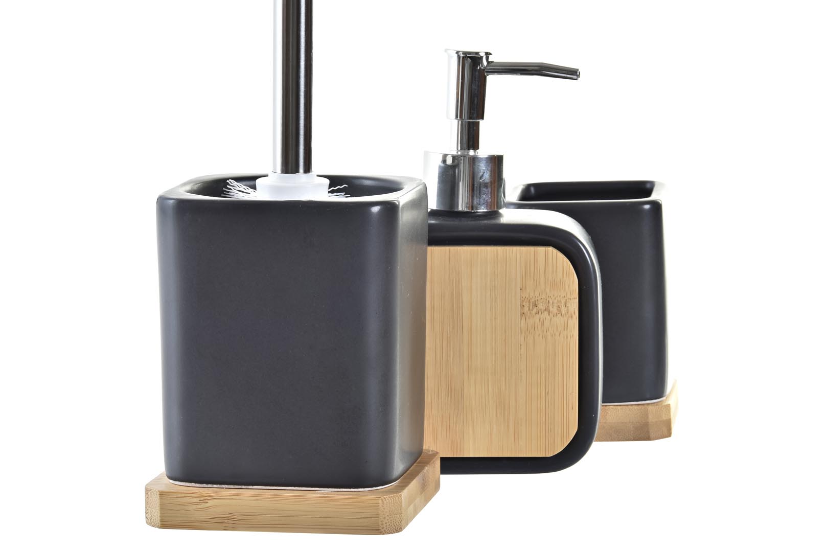 Dekodonia SET COMPLETO BAÑO NEGRO MATE Ventas relámpago