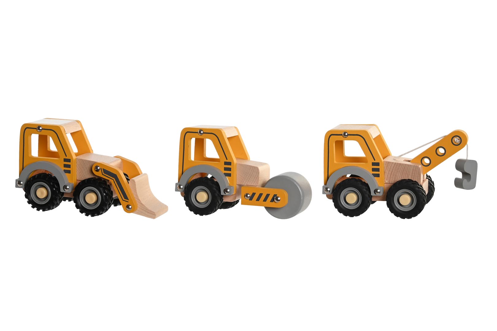 Dekodonia SET GRÚAS JUGUETE MADERA