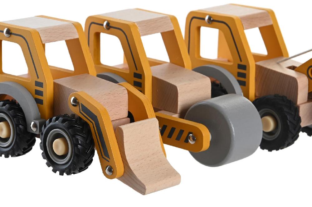 Dekodonia SET GRÚAS JUGUETE MADERA Promoción por tiempo limitado