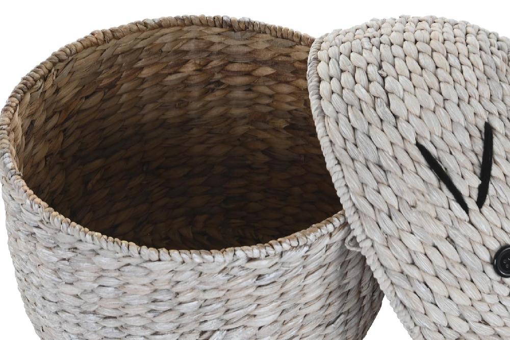 Dekodonia Cesta Ropa Fibra Ratón Blanco Promoción trimestral