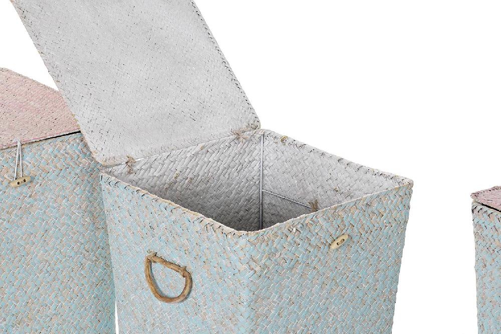 Dekodonia Set tres Cesta Ropa Fibra Poliéster Boho Grandes descuentos