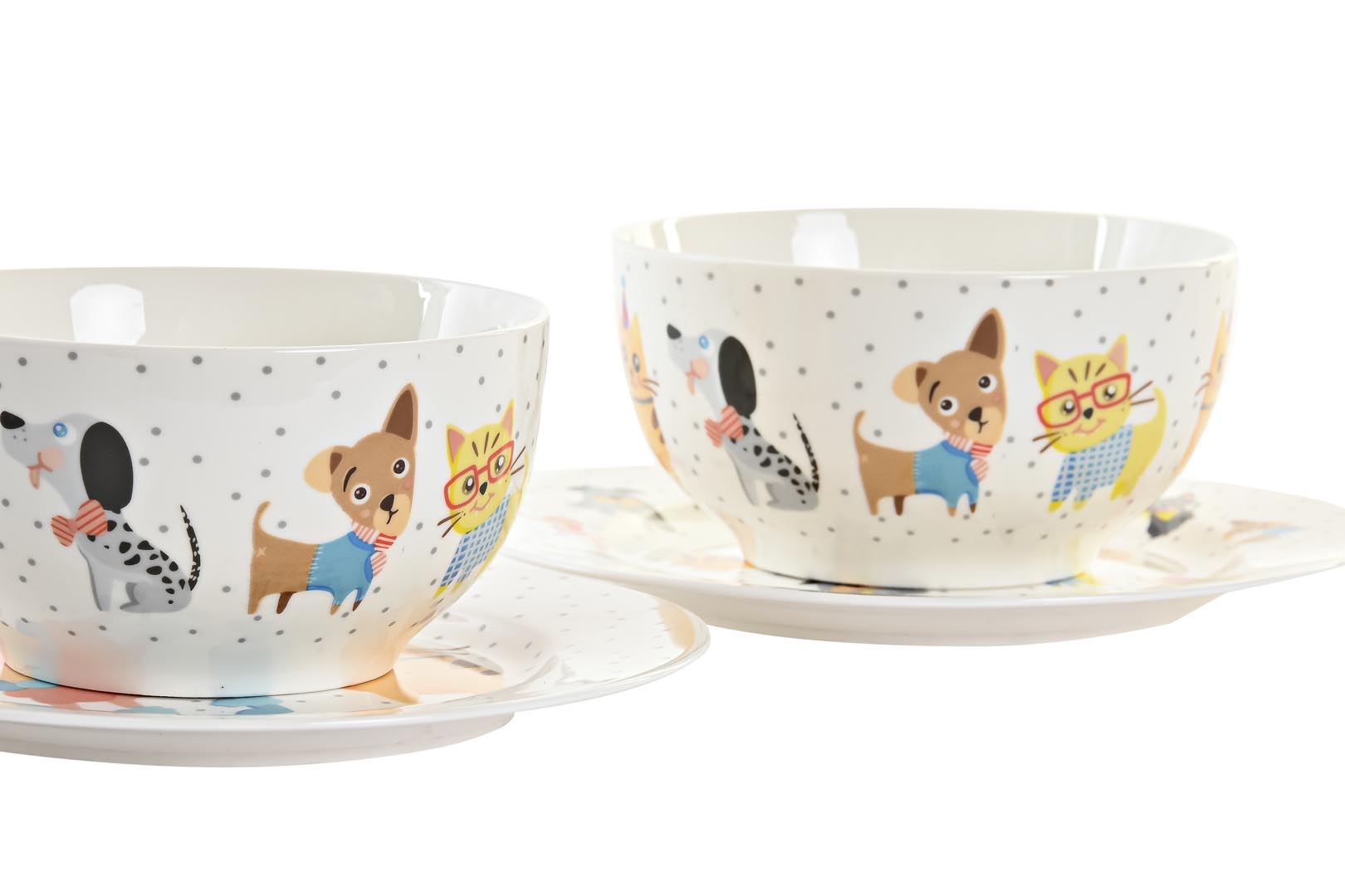 Dekodonia SET DOS Vajilla INFANTIL PORCELANA Ahorra y exporta
