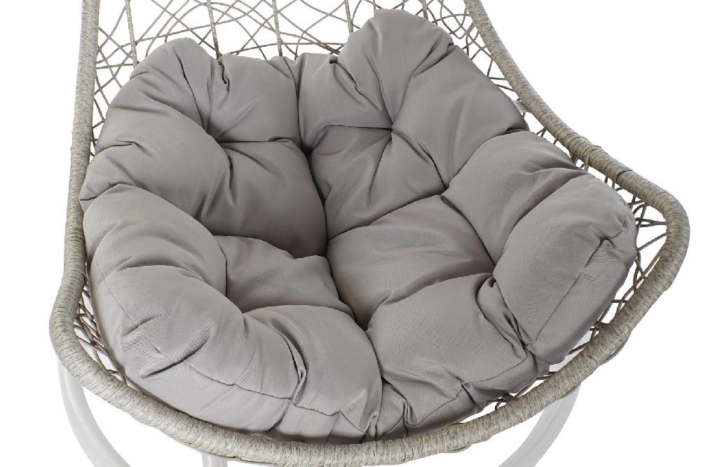 Dekodonia Sillón ratán sintético teco gris colgante Oferta exclusiva