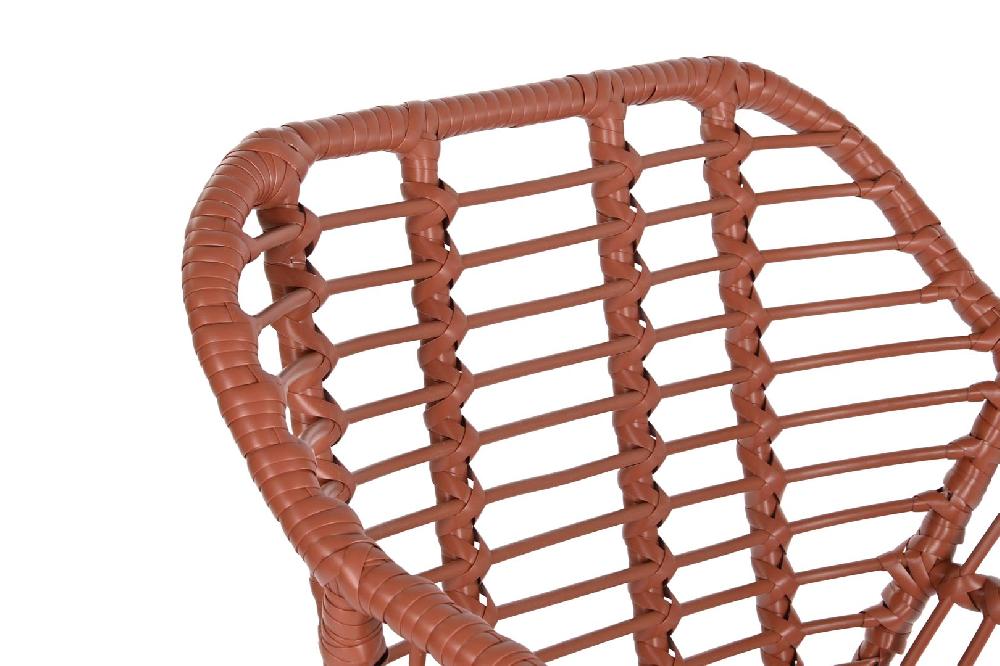 Dekodonia Silla jardín ratán sintético setes terracota Última moda