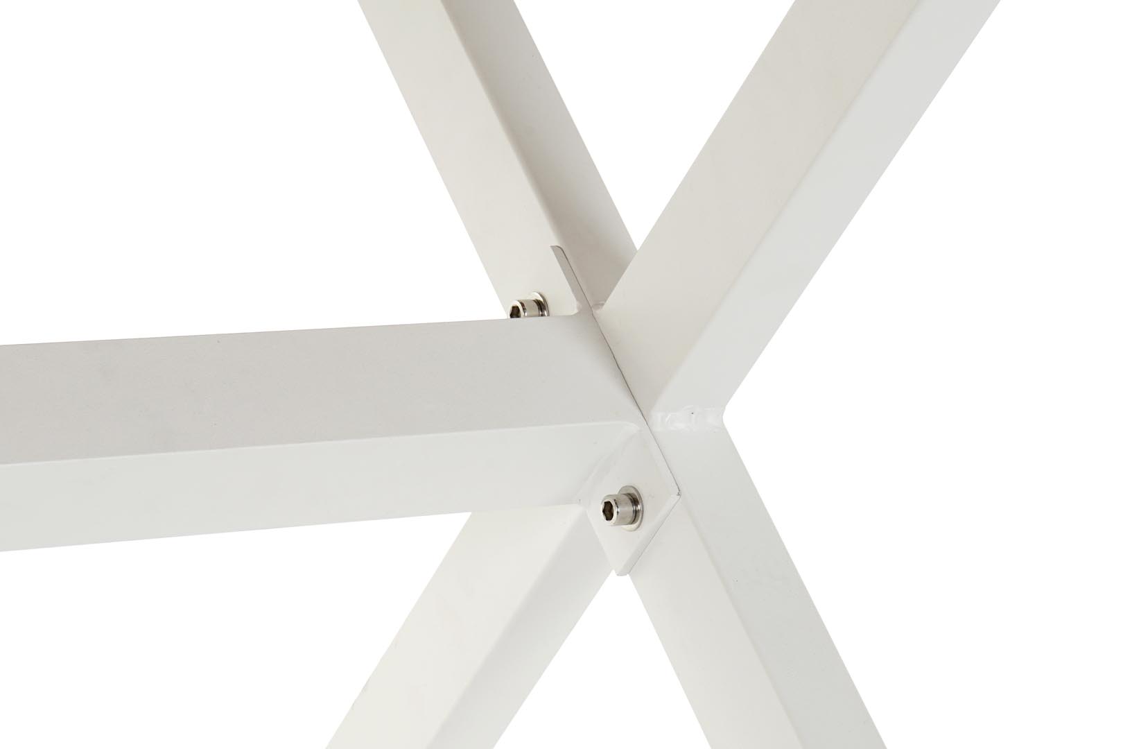 Dekodonia MESA EFECTO MADERA Y ALUMINIO BLANCO 2025