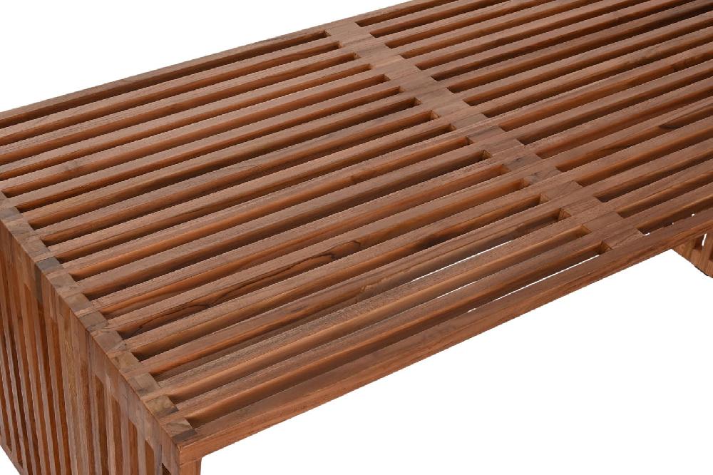 Dekodonia MESA DE CAFÉ TECA NATURAL DOBLE Outlet