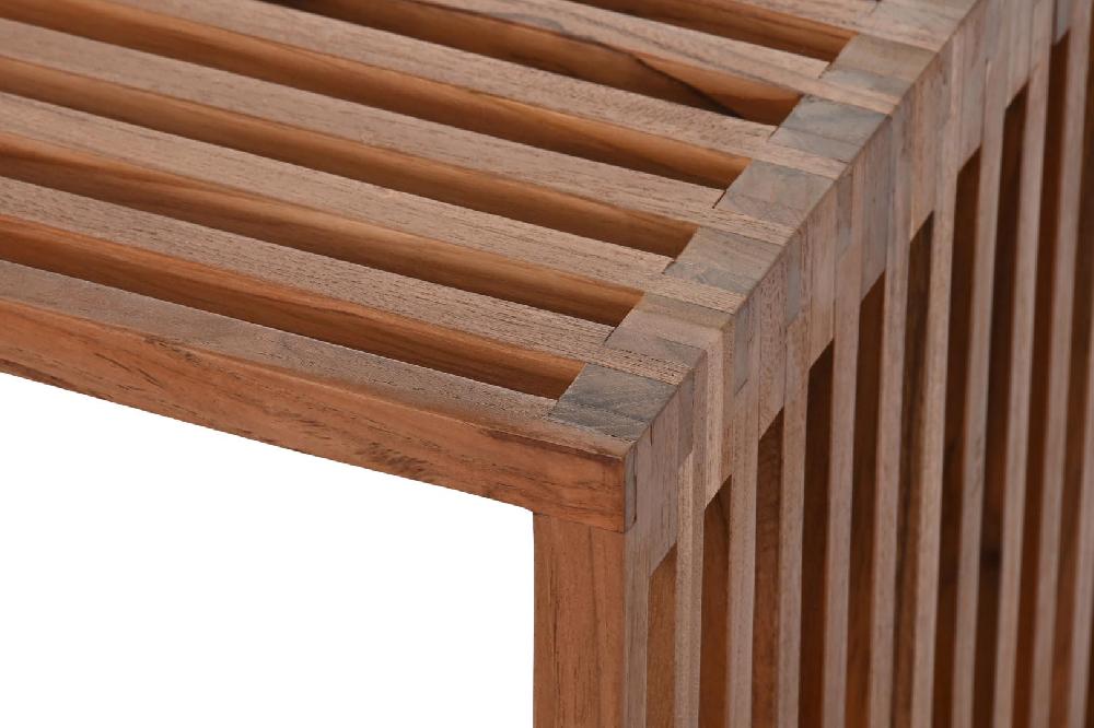 Dekodonia MESA DE CAFÉ TECA NATURAL DOBLE Outlet