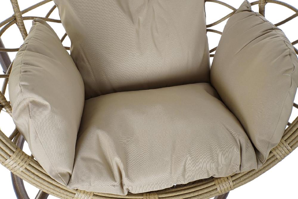 Dekodonia Sillón ratán sintético teón marrón colgante Outlet online