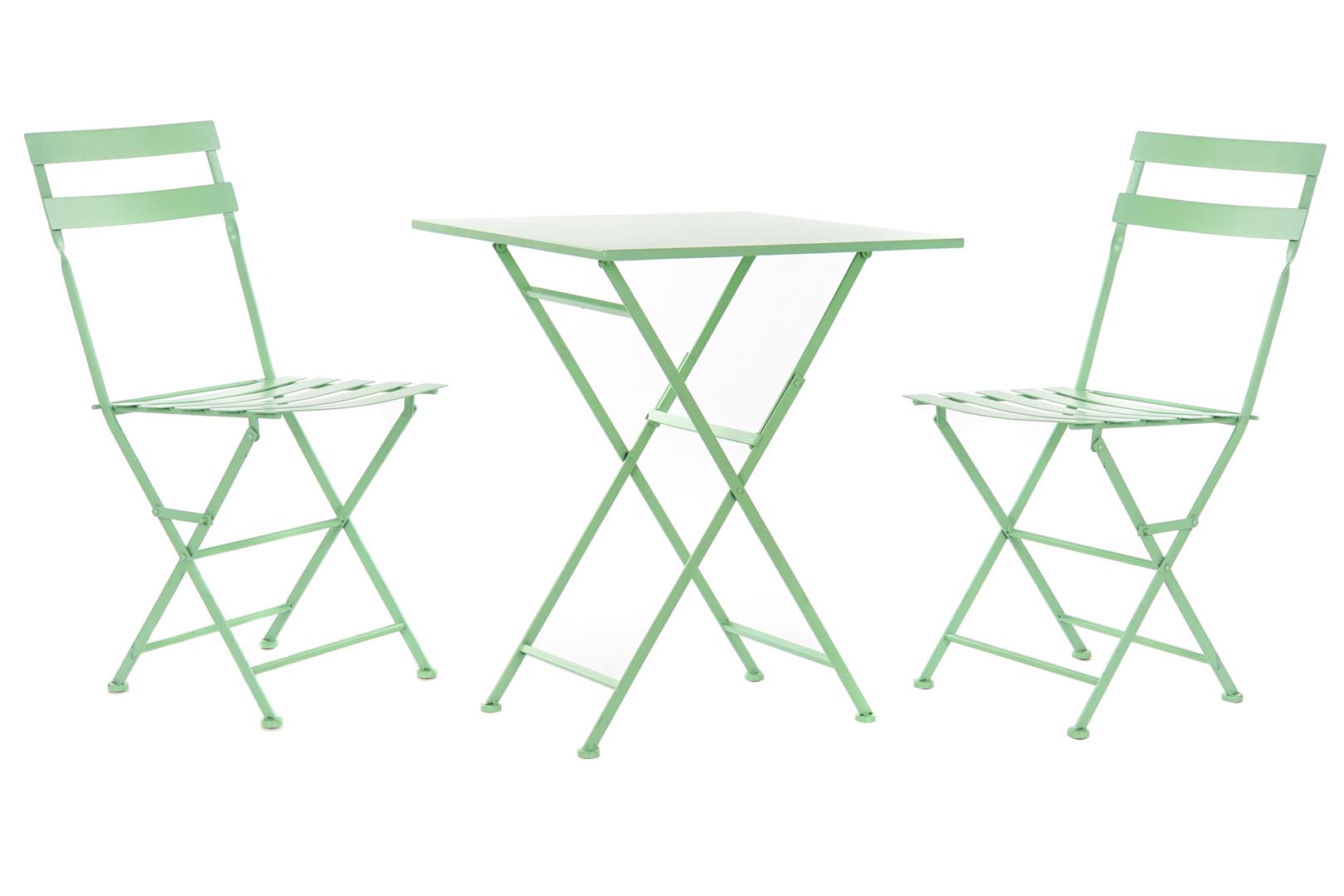 Dekodonia SET MESA Y DOS SILLAS METAL MENTA