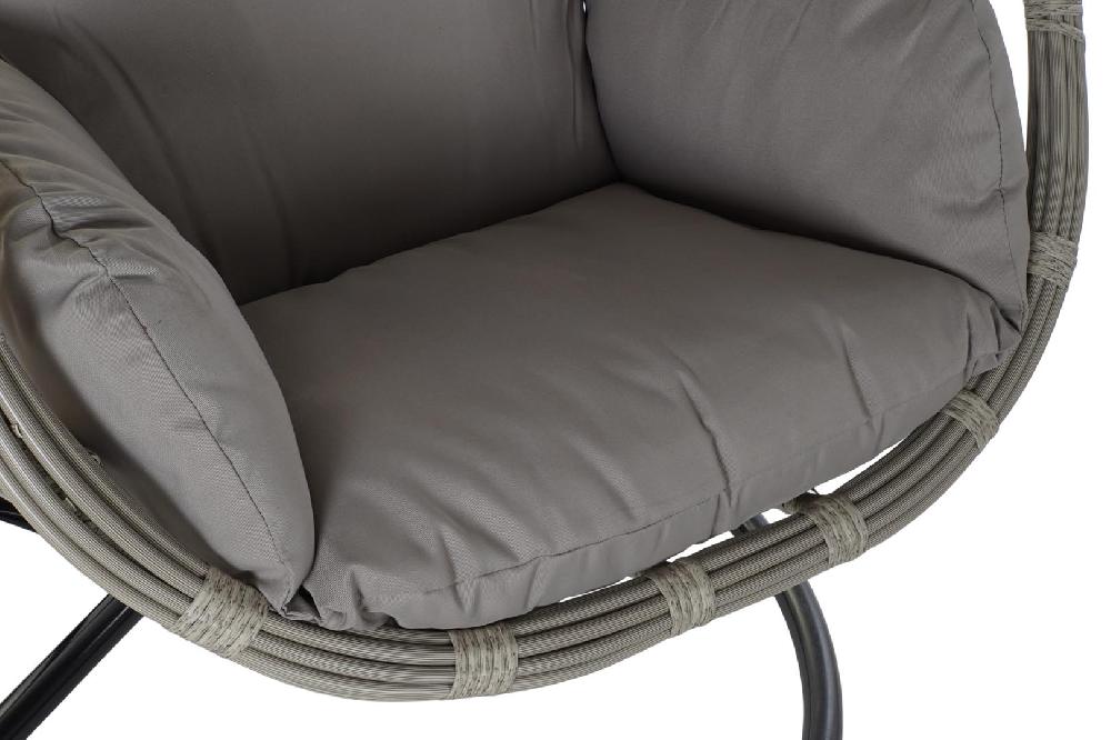 Dekodonia Sillón ratán sintético teón gris colgante Tienda