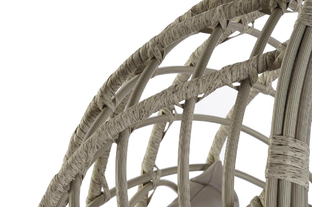 Dekodonia Sillón ratán sintético teón gris colgante Tienda