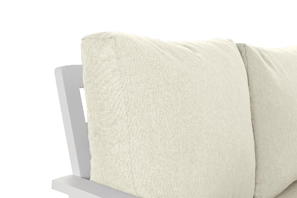 Dekodonia SET SOFÁ Y MESA ACERO BLANCO Envío gratis