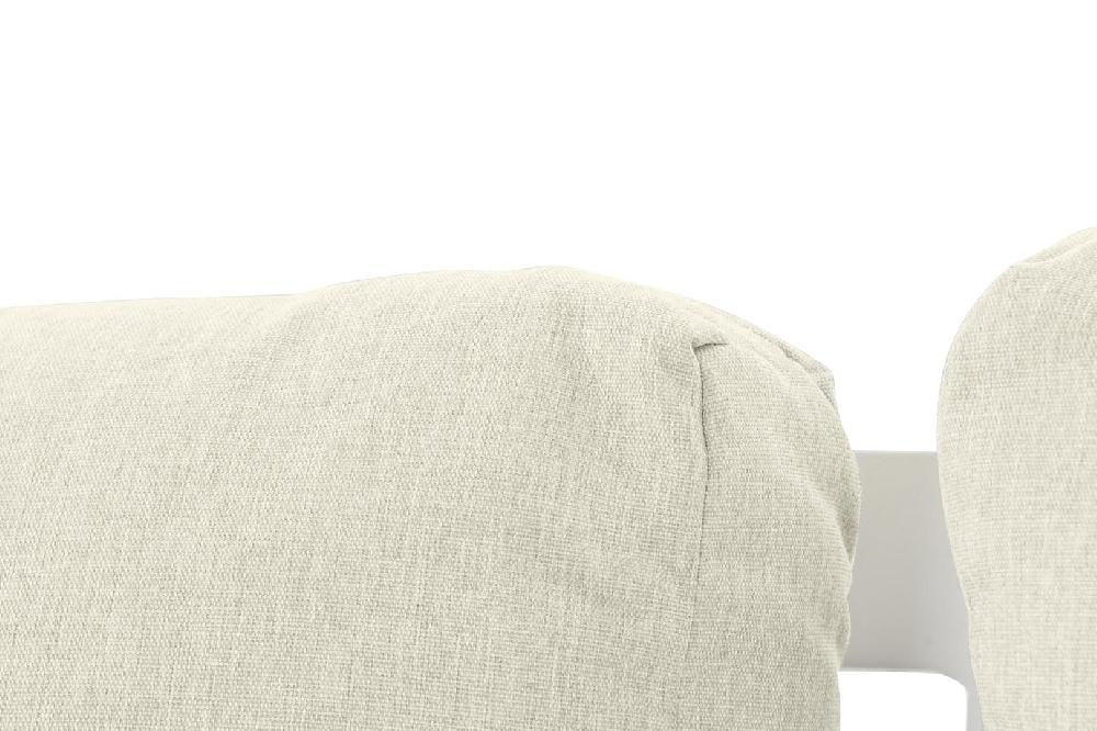 Dekodonia SET SOFÁ Y MESA ACERO BLANCO Envío gratis
