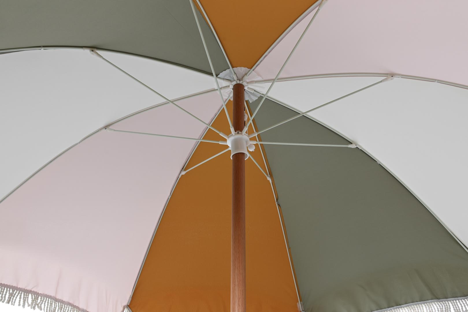 Dekodonia PARASOL ALUMINIO Y MADERA MULTICOLOR Envío gratis