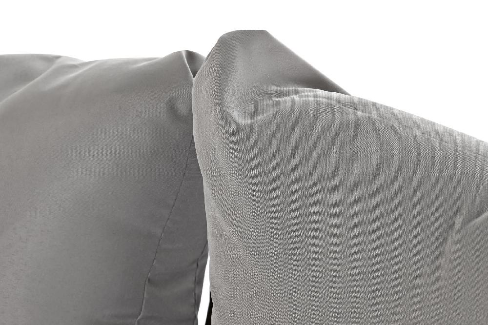 Dekodonia Set sofá ratán sintético rasi gris Último día