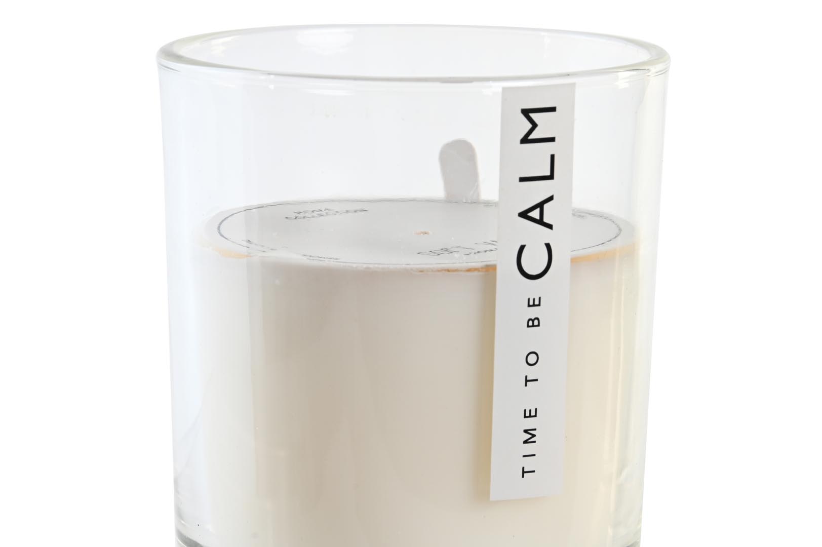 Dekodonia VELA CERA PERFUME 9X9X10 200 GR CALM BLANCO Oferta especial de fábrica