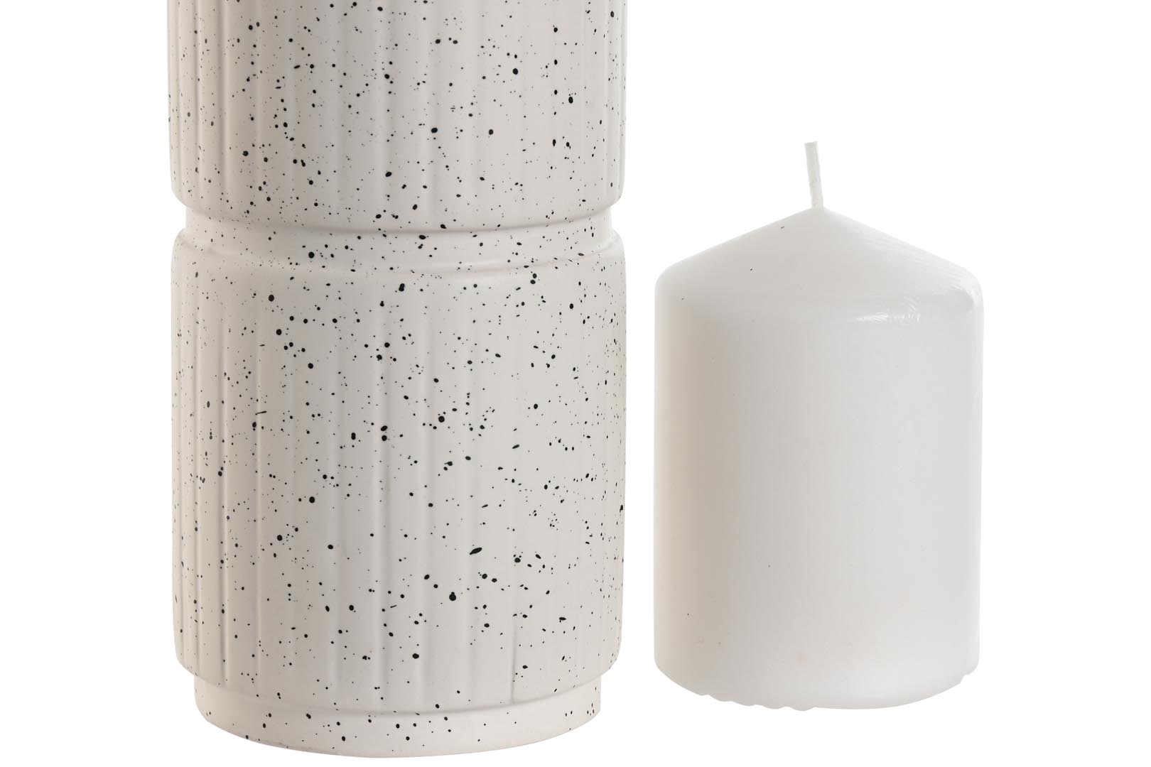 Dekodonia VELA CON SOPORTE CERÁMICA ALTO Oferta exclusiva