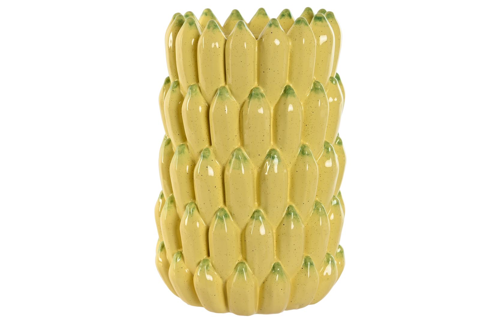 Dekodonia Jarrón Gres Plátano Amarillo