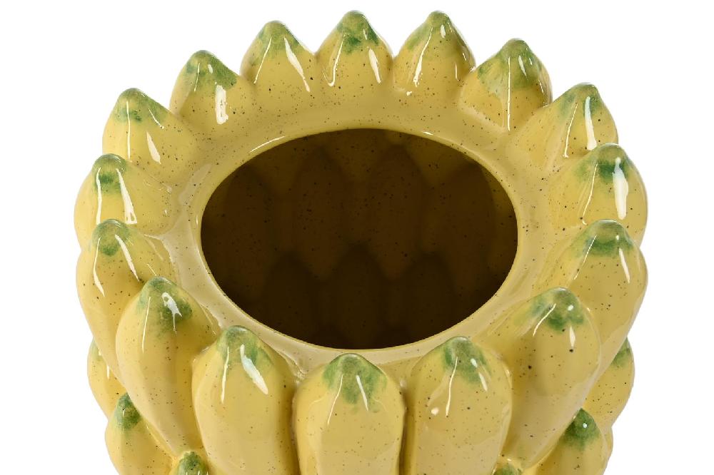 Dekodonia Jarrón Gres Plátano Amarillo Ofertas de temporada
