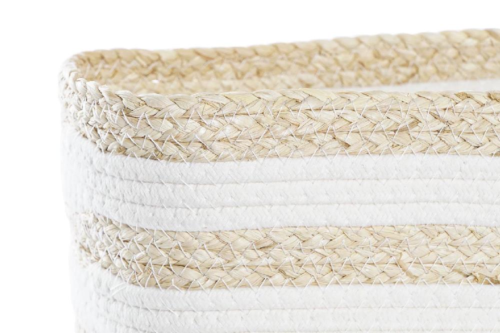 Dekodonia Cesta Fibra Blanco Precio de fábrica