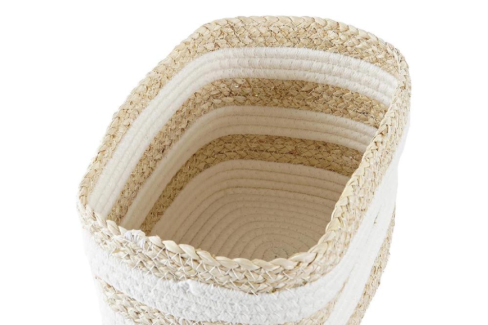 Dekodonia Cesta Fibra Blanco Precio de fábrica