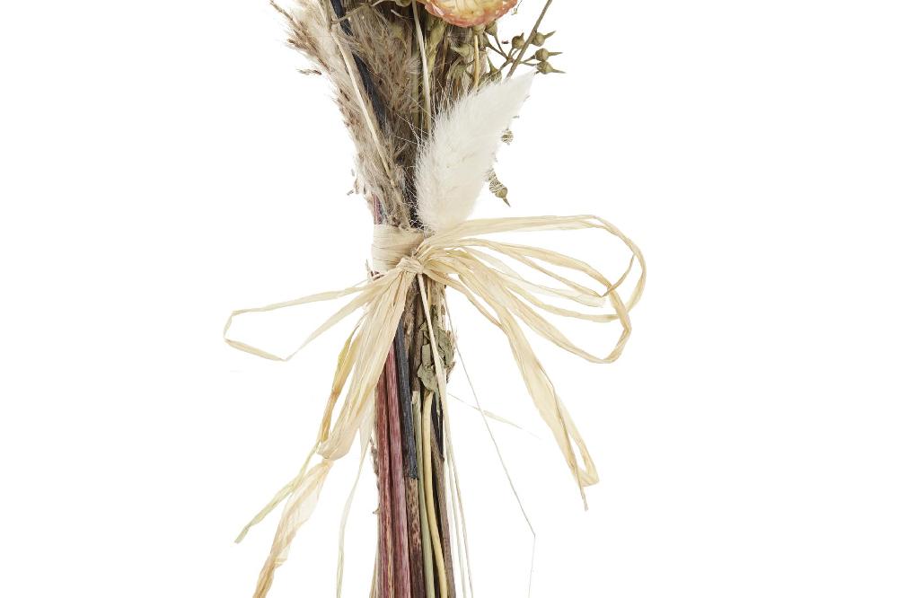 Dekodonia Pack de 2 ramos flor seca 8x3x55 marron Oferta especial de fábrica