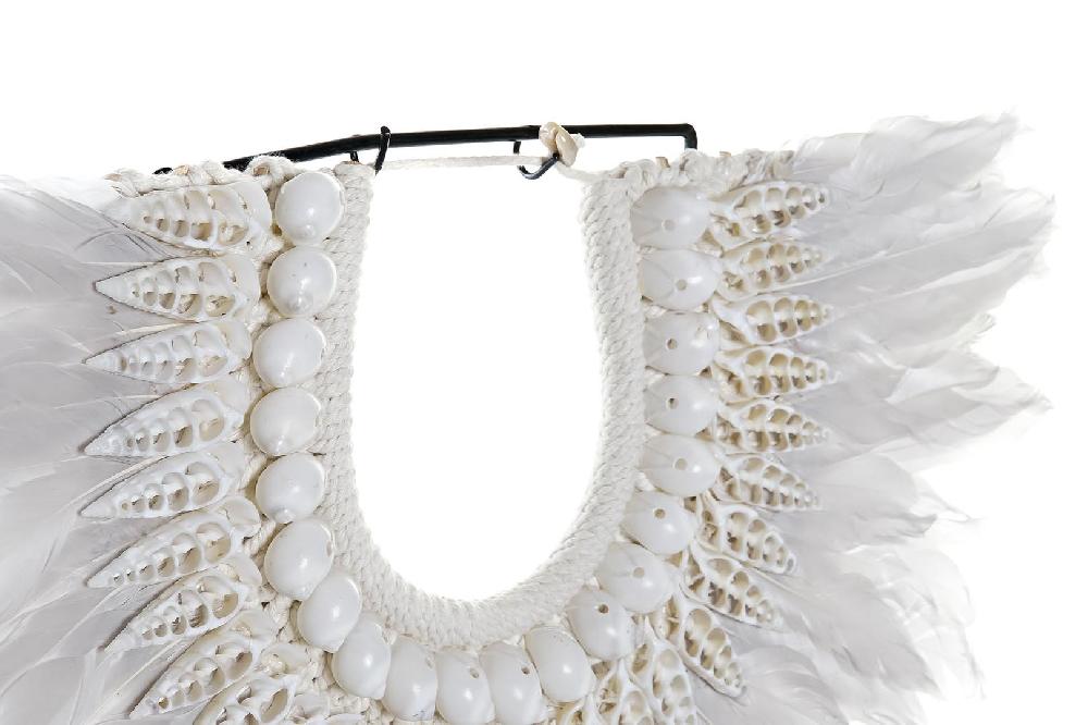 Dekodonia Decoración Pluma Conchas Beige Tienda de fábrica