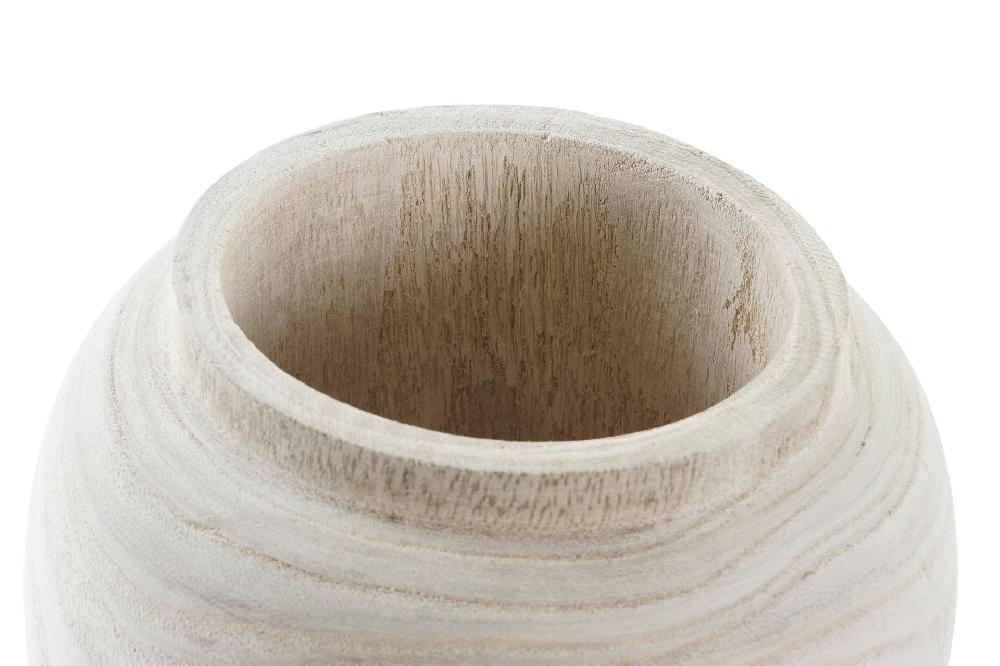 Dekodonia Jarron paulownia 15x15x24 natural marron Ahorra y exporta