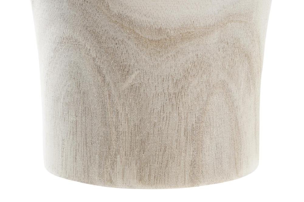 Dekodonia Jarron paulownia 15x15x24 natural marron Ahorra y exporta