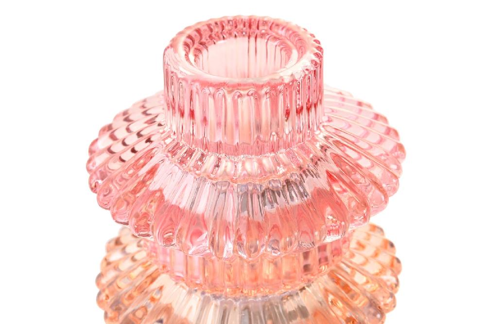 Dekodonia SET DOS PORTAVELAS CRISTAL JOYA MULTICOLOR En oferta
