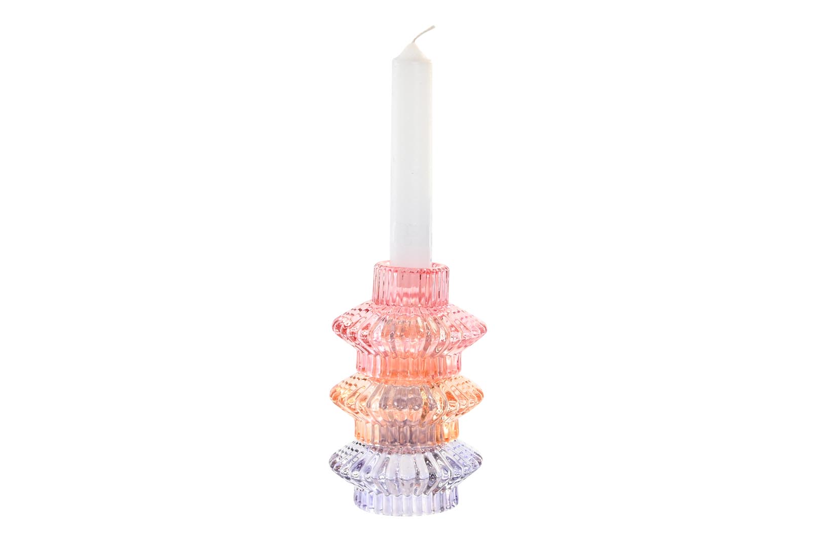 Dekodonia SET DOS PORTAVELAS CRISTAL JOYA MULTICOLOR En oferta