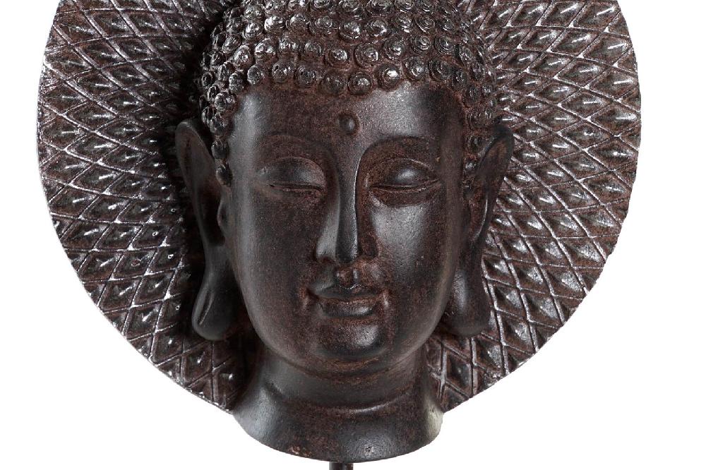 Dekodonia Figura Resina Metal Buda Marrón Oscuro Ofertas de temporada