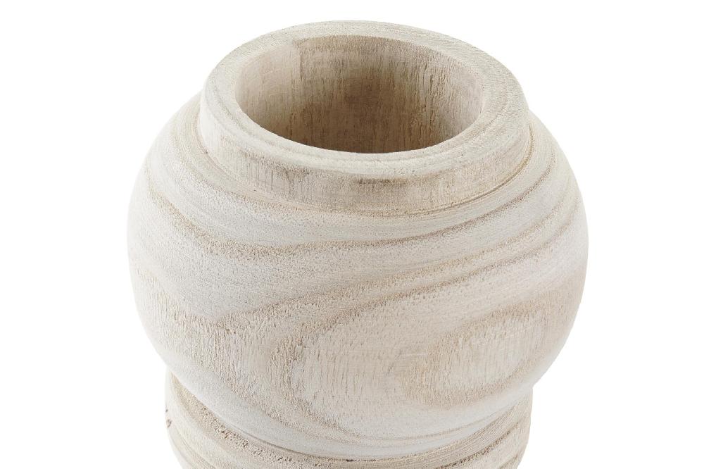 Dekodonia Jarron paulownia 12x12x26 natural marron Rebajas