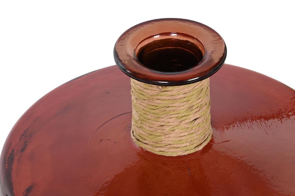 Dekodonia JARRÓN CRISTAL RECICLADO CUERDA BAJO Gran oferta