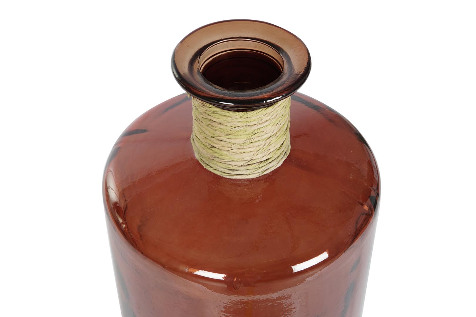 Dekodonia JARRÓN CRISTAL RECICLADO TERRACOTA ÚLTIMAS EDICIONES