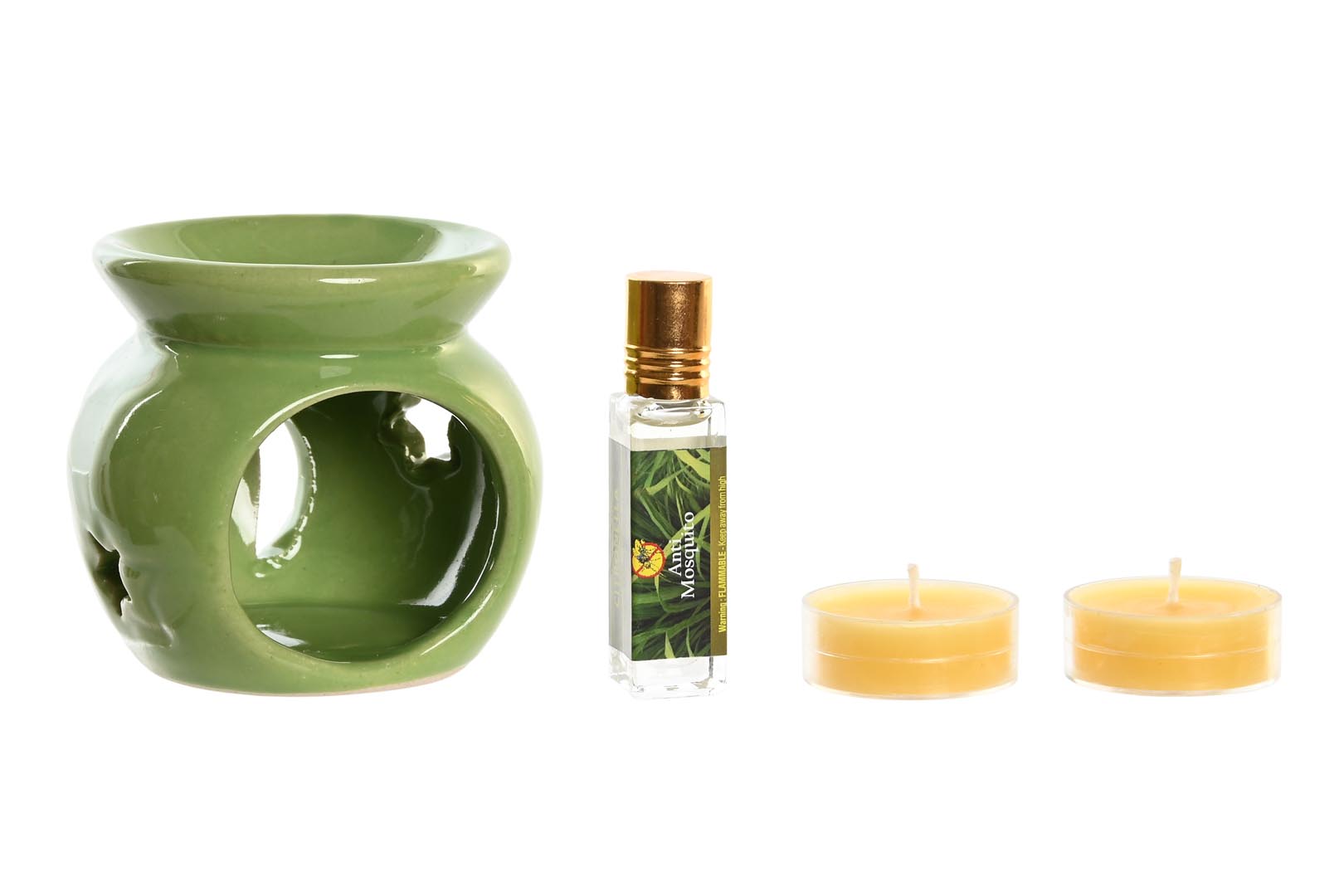 Dekodonia SET QUEMADOR Y VELAS CITRONELA Oferta exclusiva