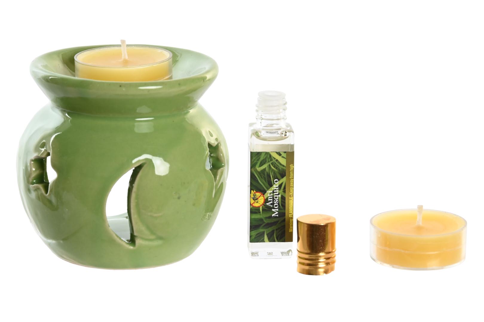 Dekodonia SET QUEMADOR Y VELAS CITRONELA Oferta exclusiva