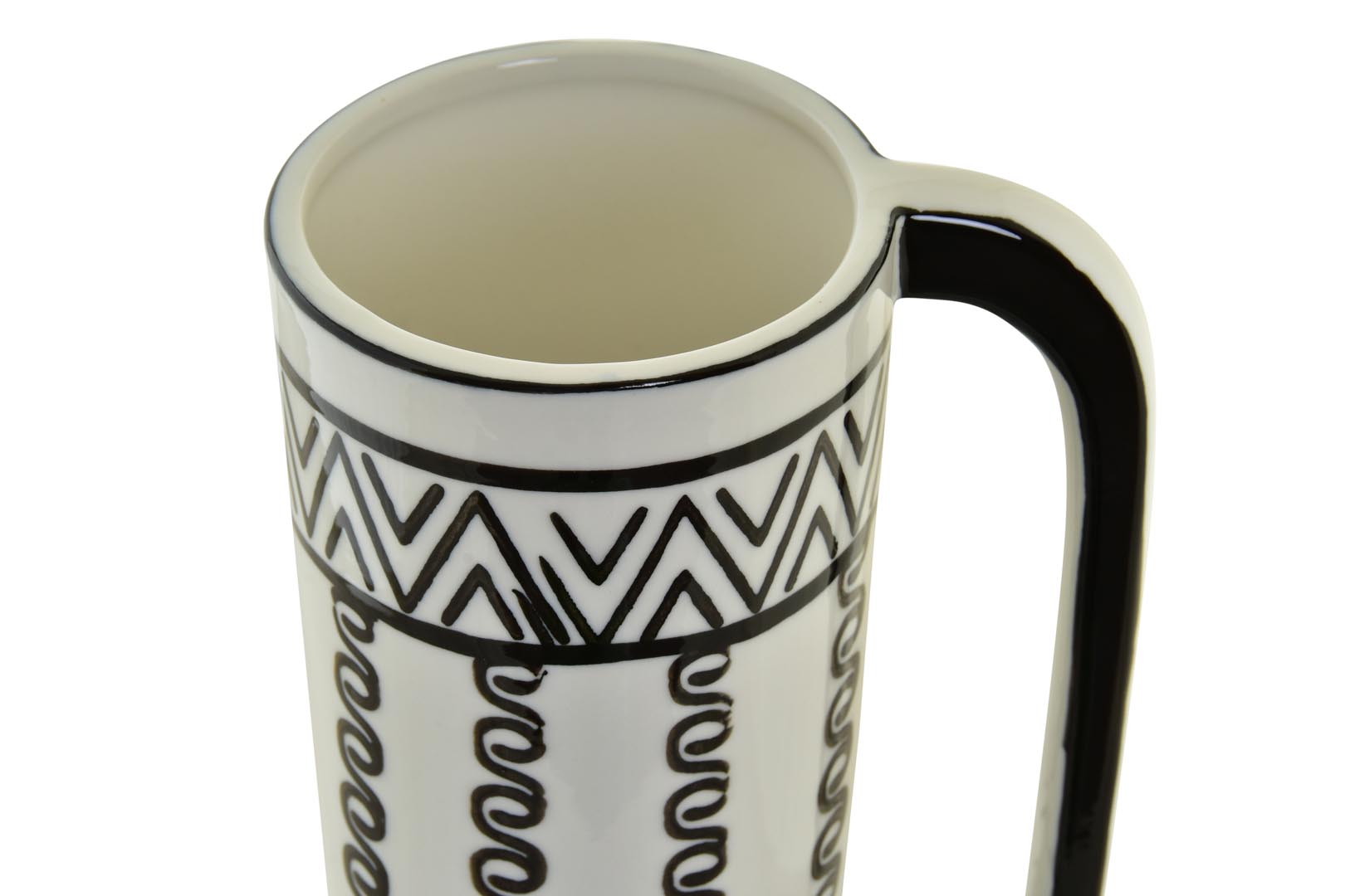 Dekodonia JARRÓN PORCELANA CIRCULOS BLANCO Precio ultrabajo
