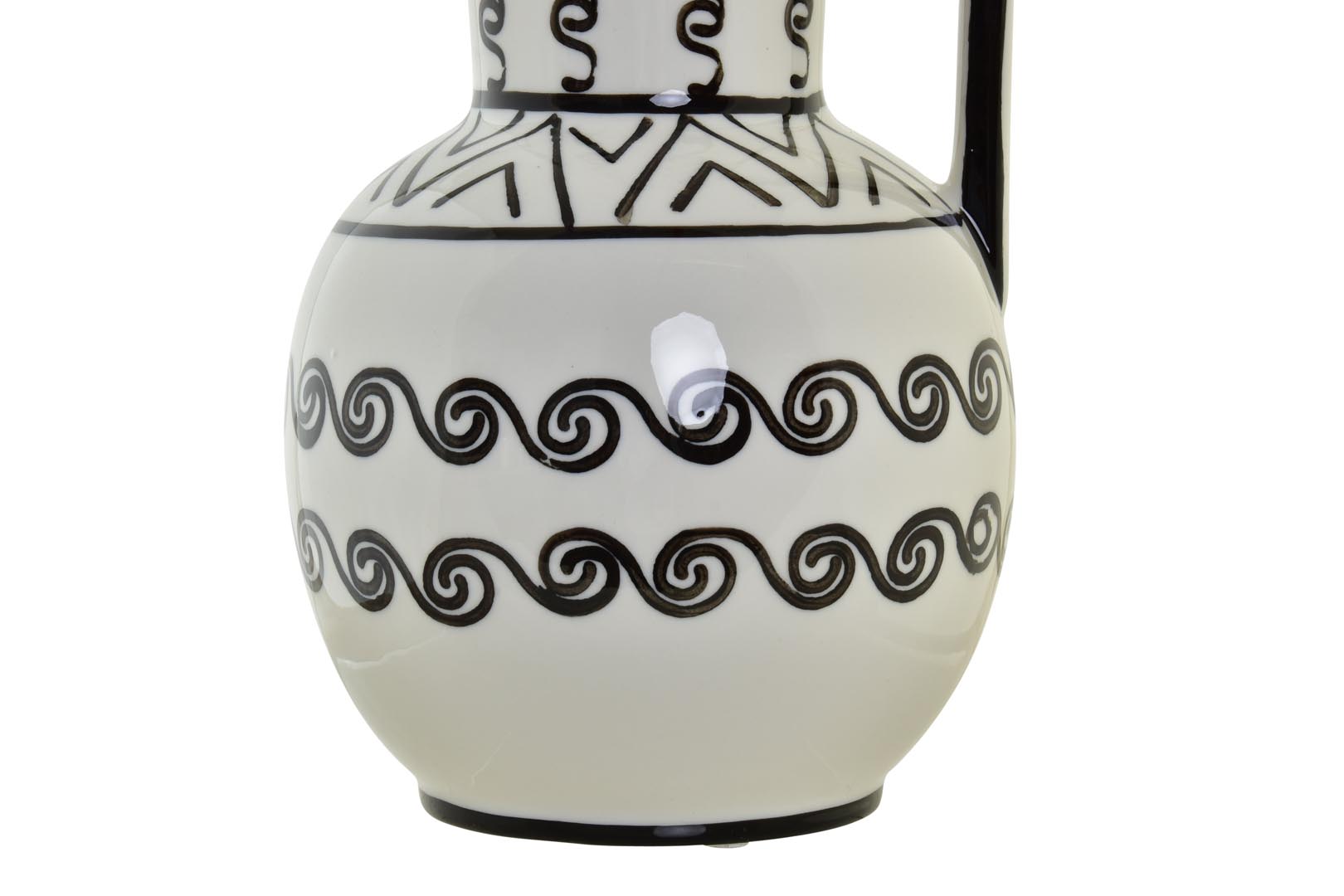Dekodonia JARRÓN PORCELANA CIRCULOS BLANCO Precio ultrabajo