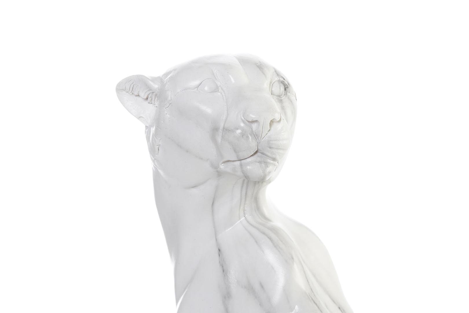 Dekodonia Figura Resina Leopardo Símil Mármol Ofertas