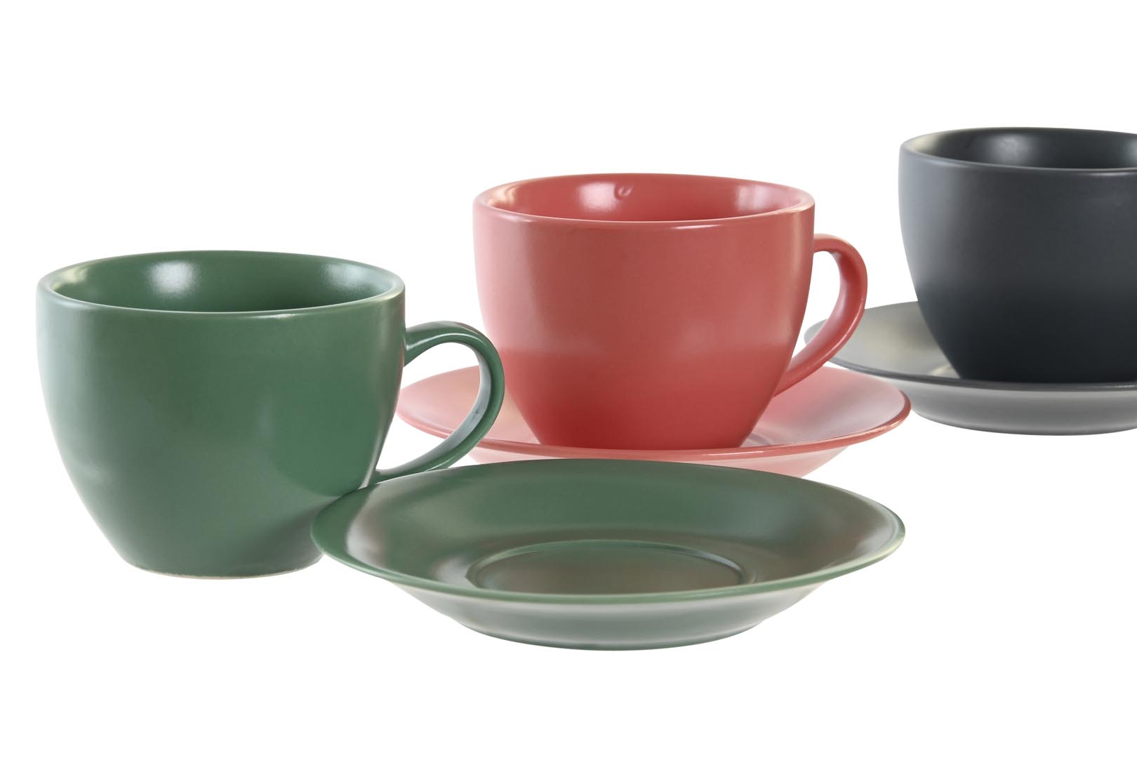 Dekodonia PACK SEIS TAZAS CON PLATO Y COLGADOR VERDE Grandes descuentos