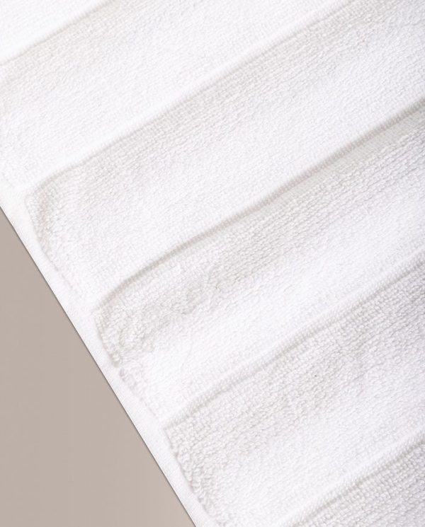 Don algodon Alfombra de Baño Ribs Blanco Devoluciones gratuitas