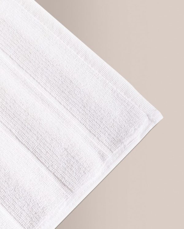 Don algodon Alfombra de Baño Ribs Blanco Devoluciones gratuitas