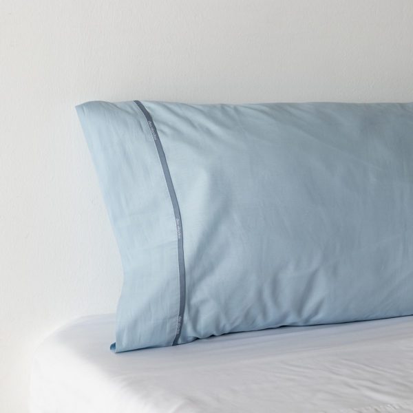 Don algodon Funda Almohada Percal 180 Hilos Cielo Tienda de fábrica