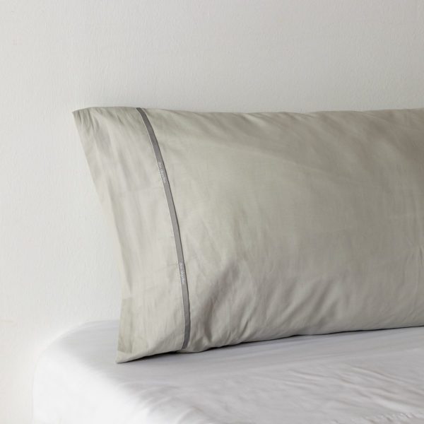 Don algodon Funda Almohada Percal 180 Hilos Gris Limitado a 3 días